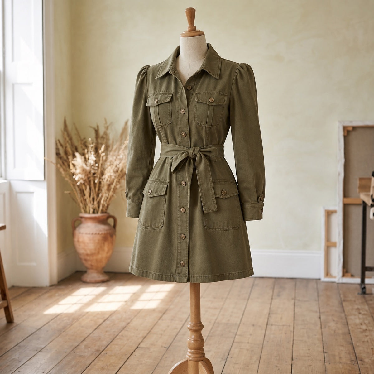 Hawthorn Utility Mini Dress