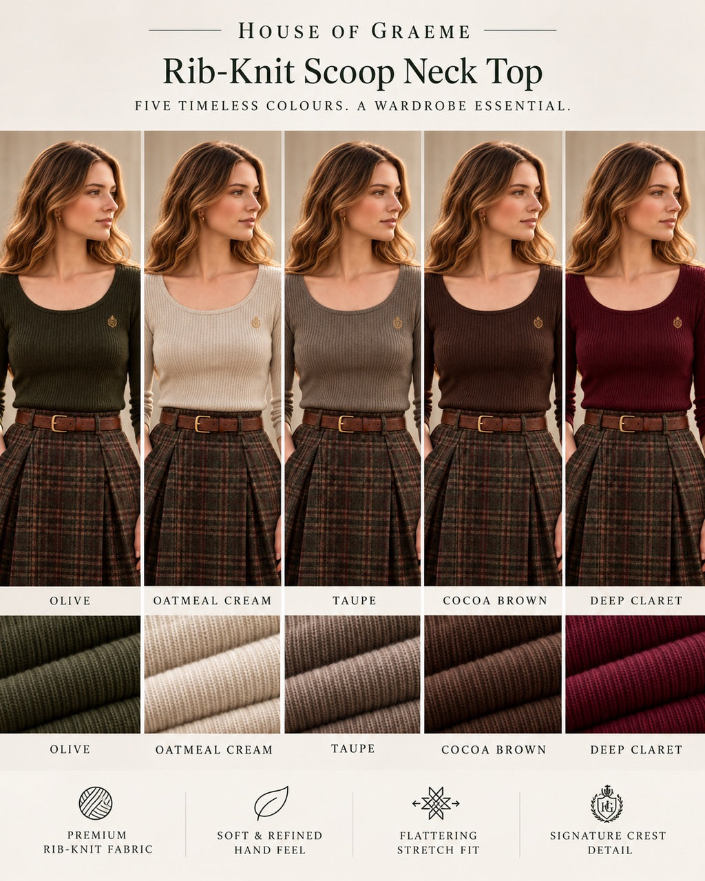 PRE-ORDER The Elspeth Merino Rib Top