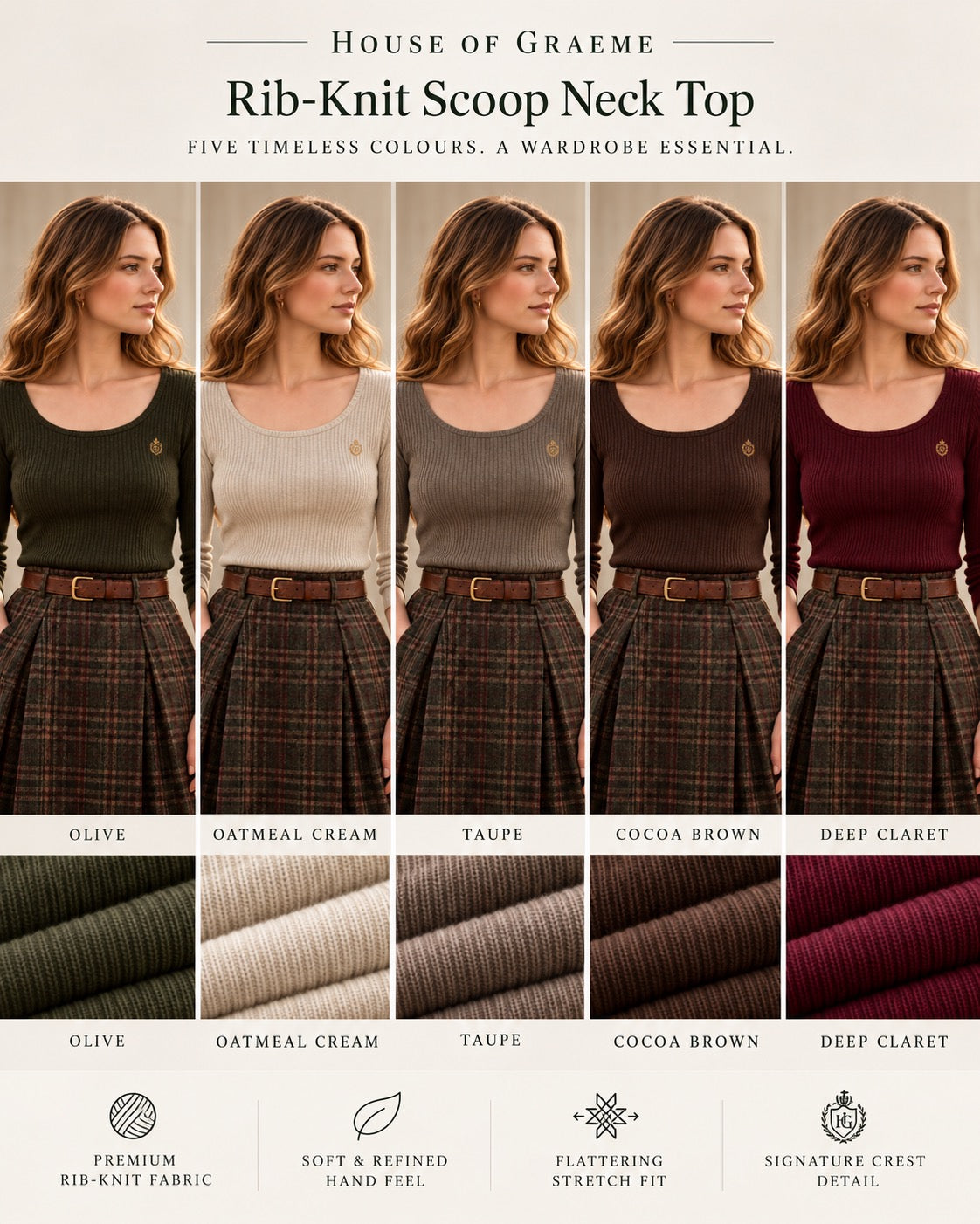 PRE-ORDER The Elspeth Merino Rib Top